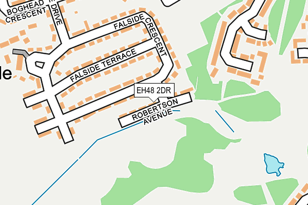EH48 2DR map - OS OpenMap – Local (Ordnance Survey)