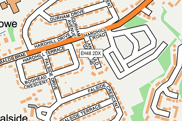 EH48 2DX map - OS OpenMap – Local (Ordnance Survey)