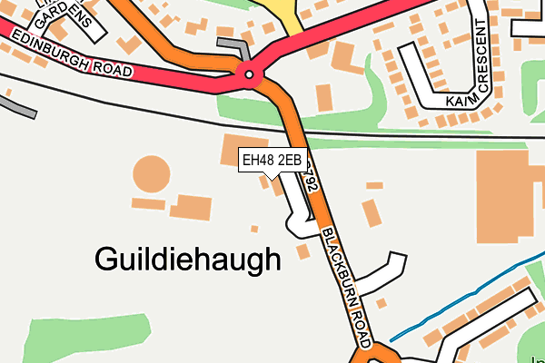 EH48 2EB map - OS OpenMap – Local (Ordnance Survey)