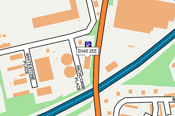 EH48 2EE map - OS OpenMap – Local (Ordnance Survey)