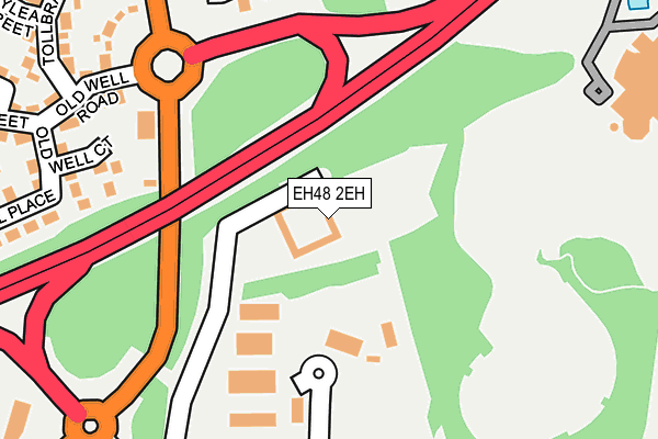 EH48 2EH map - OS OpenMap – Local (Ordnance Survey)