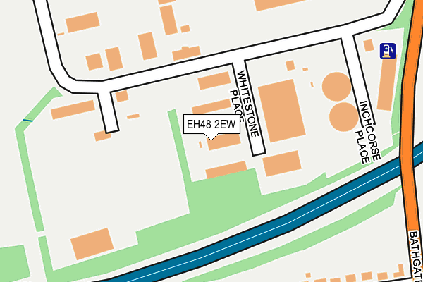 EH48 2EW map - OS OpenMap – Local (Ordnance Survey)