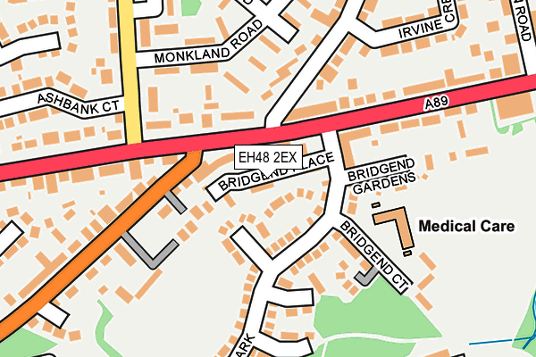 EH48 2EX map - OS OpenMap – Local (Ordnance Survey)