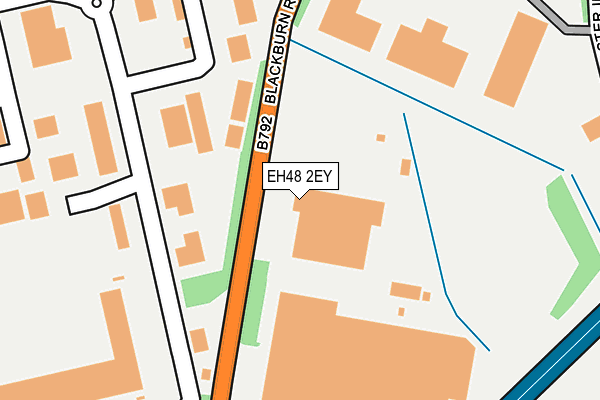 EH48 2EY map - OS OpenMap – Local (Ordnance Survey)