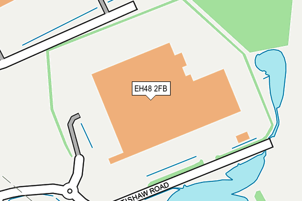 EH48 2FB map - OS OpenMap – Local (Ordnance Survey)