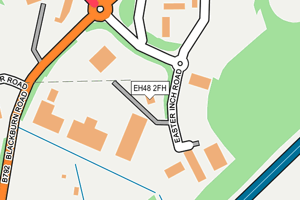 EH48 2FH map - OS OpenMap – Local (Ordnance Survey)