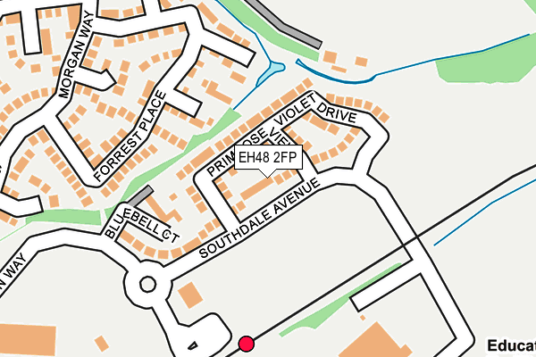 EH48 2FP map - OS OpenMap – Local (Ordnance Survey)