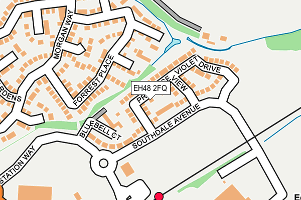 EH48 2FQ map - OS OpenMap – Local (Ordnance Survey)