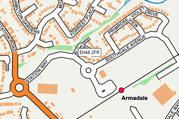 EH48 2FR map - OS OpenMap – Local (Ordnance Survey)