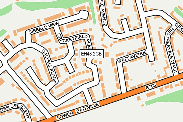 EH48 2GB map - OS OpenMap – Local (Ordnance Survey)