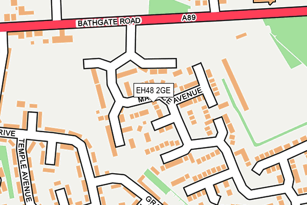 EH48 2GE map - OS OpenMap – Local (Ordnance Survey)