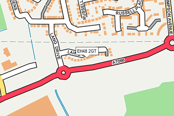 EH48 2GT map - OS OpenMap – Local (Ordnance Survey)