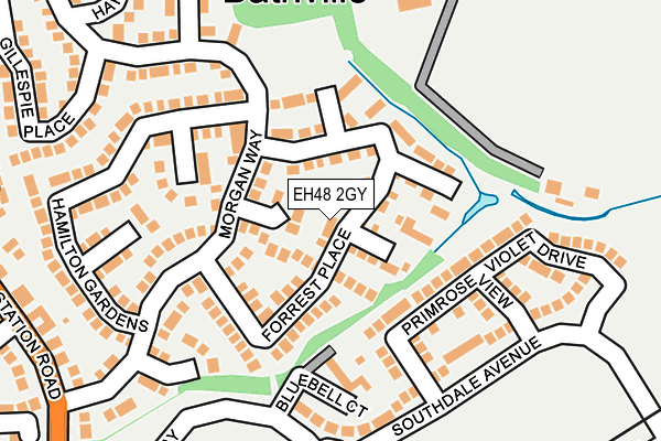 EH48 2GY map - OS OpenMap – Local (Ordnance Survey)