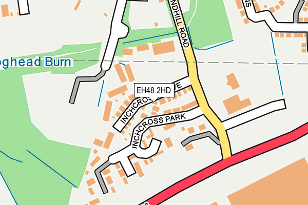 EH48 2HD map - OS OpenMap – Local (Ordnance Survey)