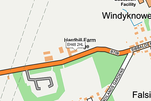 EH48 2HL map - OS OpenMap – Local (Ordnance Survey)