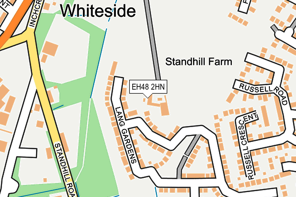 EH48 2HN map - OS OpenMap – Local (Ordnance Survey)