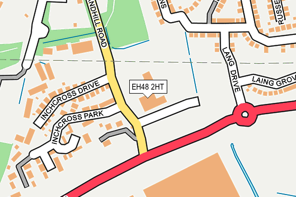 EH48 2HT map - OS OpenMap – Local (Ordnance Survey)