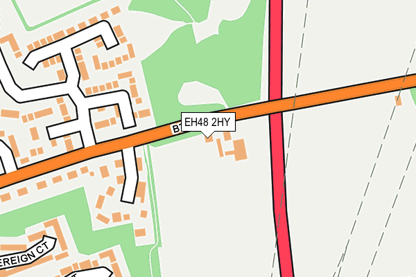 EH48 2HY map - OS OpenMap – Local (Ordnance Survey)