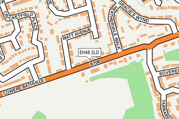EH48 2LD map - OS OpenMap – Local (Ordnance Survey)