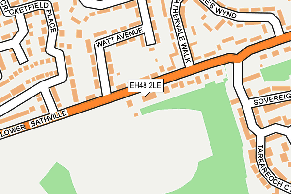 EH48 2LE map - OS OpenMap – Local (Ordnance Survey)