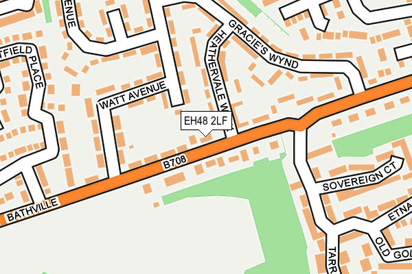 EH48 2LF map - OS OpenMap – Local (Ordnance Survey)