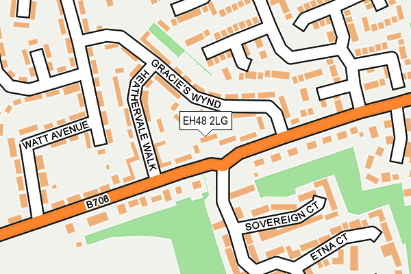 EH48 2LG map - OS OpenMap – Local (Ordnance Survey)