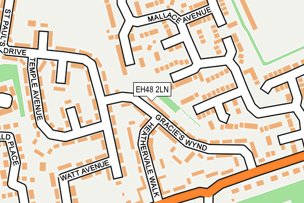 EH48 2LN map - OS OpenMap – Local (Ordnance Survey)