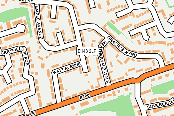 EH48 2LP map - OS OpenMap – Local (Ordnance Survey)