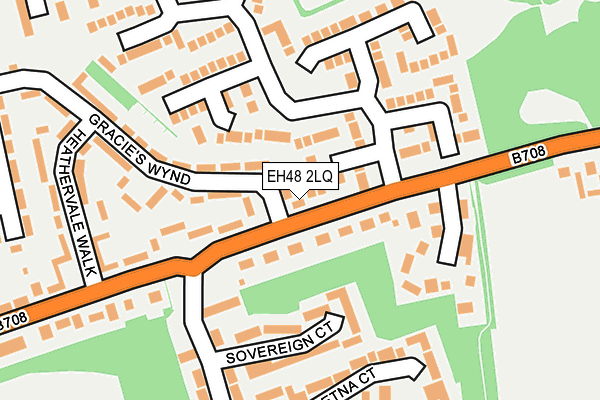 EH48 2LQ map - OS OpenMap – Local (Ordnance Survey)