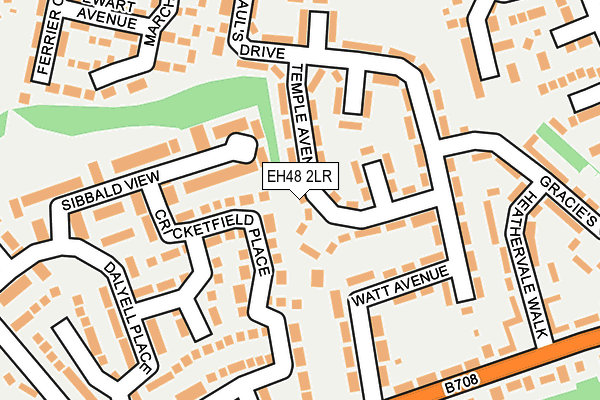 EH48 2LR map - OS OpenMap – Local (Ordnance Survey)