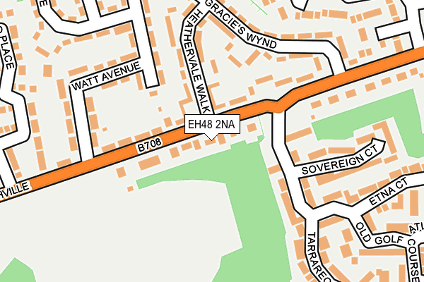 EH48 2NA map - OS OpenMap – Local (Ordnance Survey)