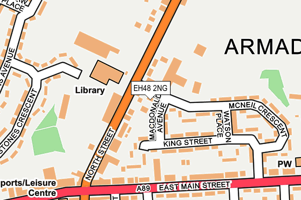 EH48 2NG map - OS OpenMap – Local (Ordnance Survey)