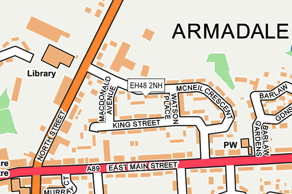 EH48 2NH map - OS OpenMap – Local (Ordnance Survey)