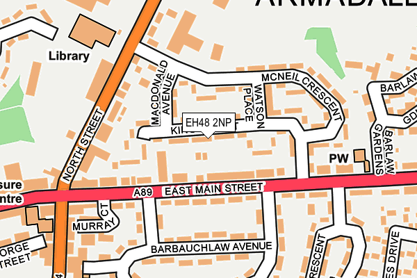 EH48 2NP map - OS OpenMap – Local (Ordnance Survey)