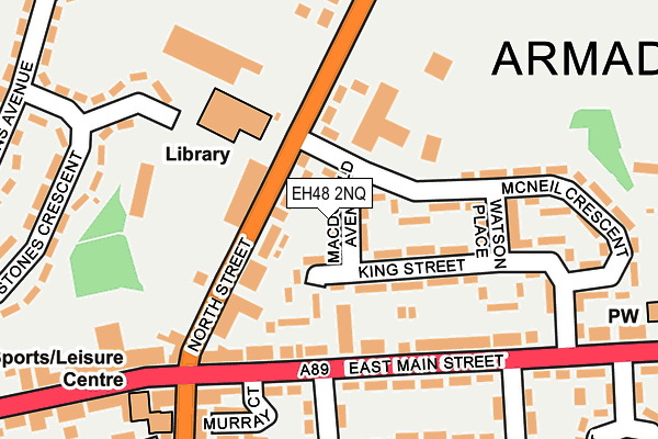 EH48 2NQ map - OS OpenMap – Local (Ordnance Survey)