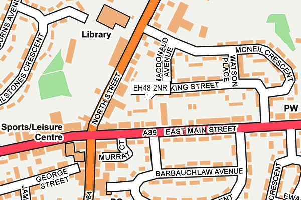 EH48 2NR map - OS OpenMap – Local (Ordnance Survey)