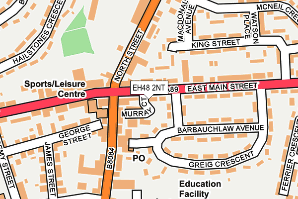 EH48 2NT map - OS OpenMap – Local (Ordnance Survey)