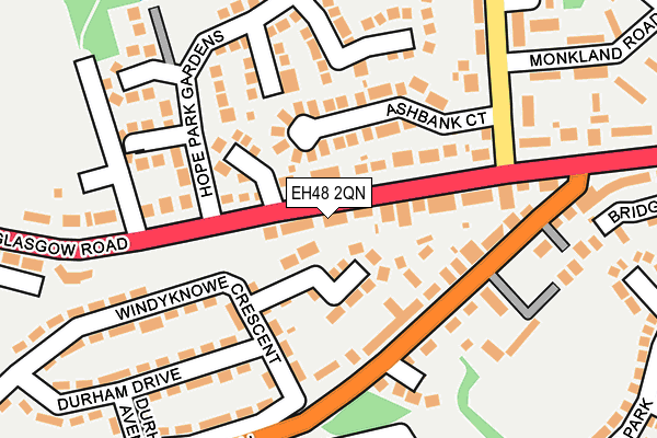 EH48 2QN map - OS OpenMap – Local (Ordnance Survey)