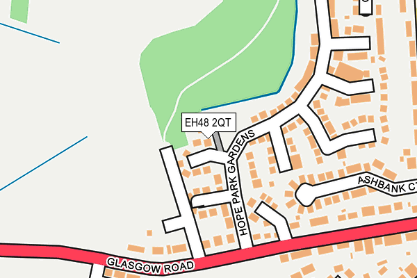 EH48 2QT map - OS OpenMap – Local (Ordnance Survey)