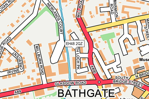 EH48 2QZ map - OS OpenMap – Local (Ordnance Survey)