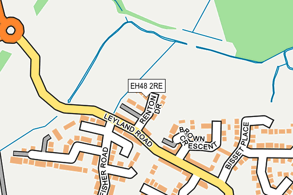 EH48 2RE map - OS OpenMap – Local (Ordnance Survey)