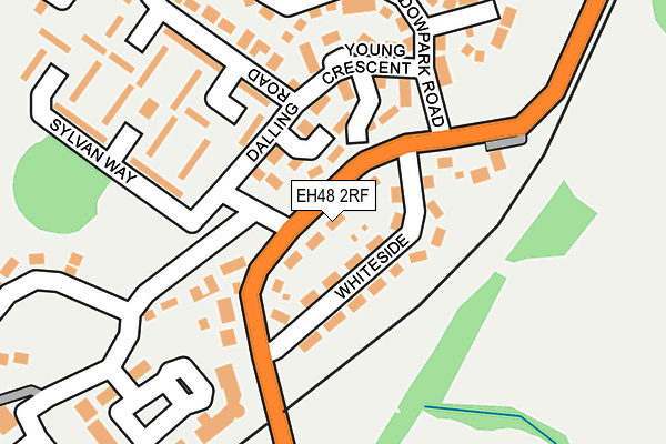 EH48 2RF map - OS OpenMap – Local (Ordnance Survey)