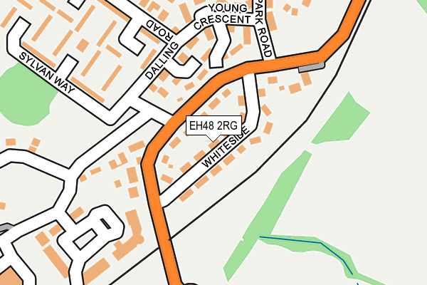 EH48 2RG map - OS OpenMap – Local (Ordnance Survey)