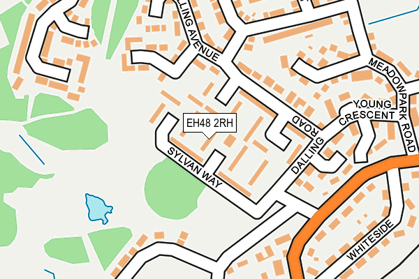 EH48 2RH map - OS OpenMap – Local (Ordnance Survey)