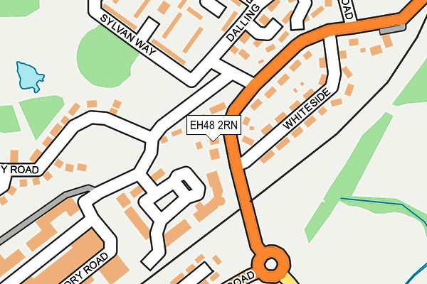 EH48 2RN map - OS OpenMap – Local (Ordnance Survey)