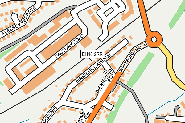 EH48 2RR map - OS OpenMap – Local (Ordnance Survey)