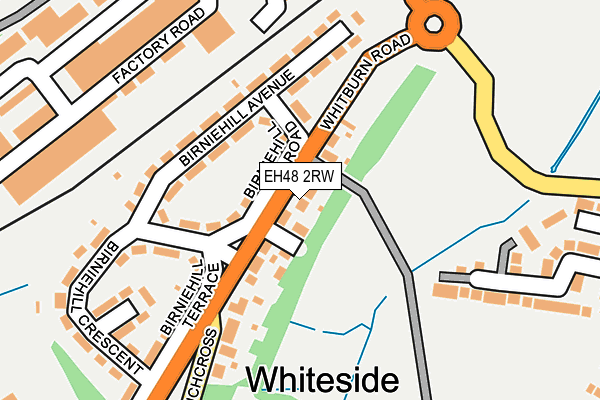 EH48 2RW map - OS OpenMap – Local (Ordnance Survey)