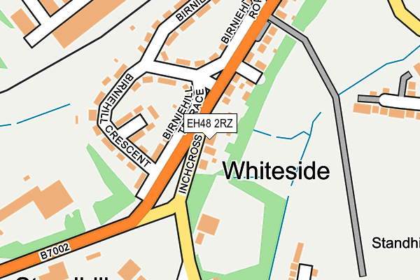 EH48 2RZ map - OS OpenMap – Local (Ordnance Survey)