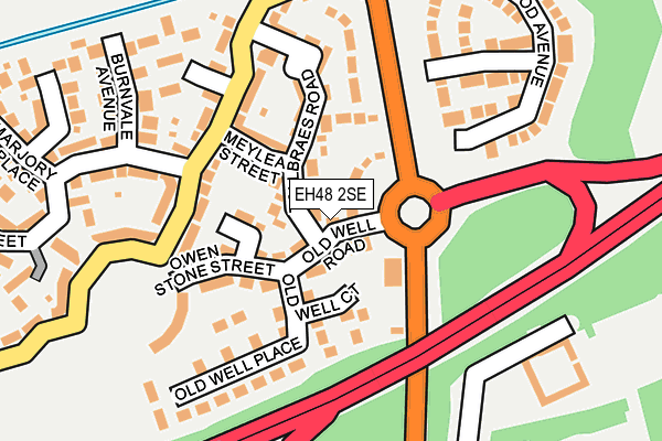 EH48 2SE map - OS OpenMap – Local (Ordnance Survey)
