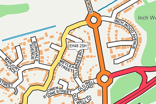 EH48 2SH map - OS OpenMap – Local (Ordnance Survey)